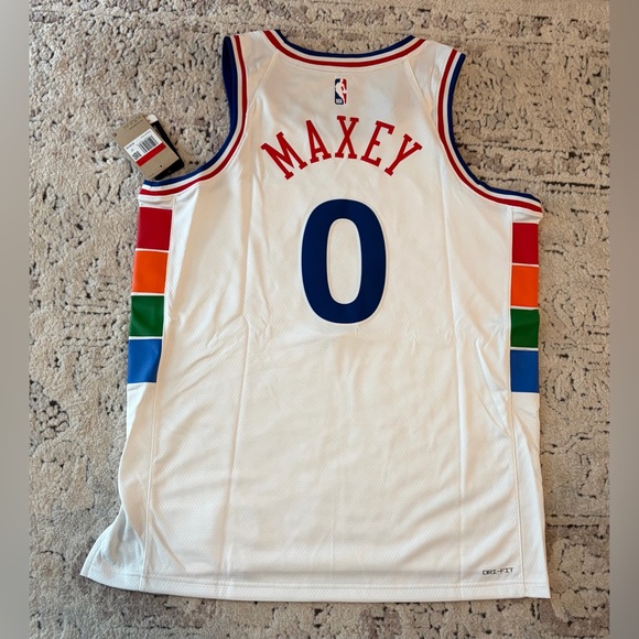 Nike Other - Nike Authentic Philadelphia 76ers Sixers NBA Tyrese Maxey #0 Jersey Men’s Sz L